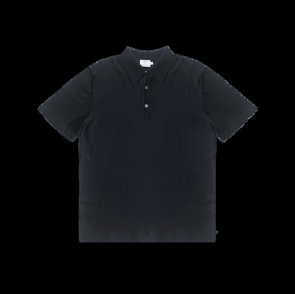 P. Johnson Ice Cotton Polo - Navy