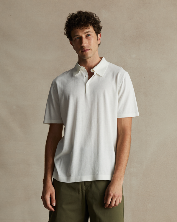 p. johnson Ice Cotton Polo - Off White