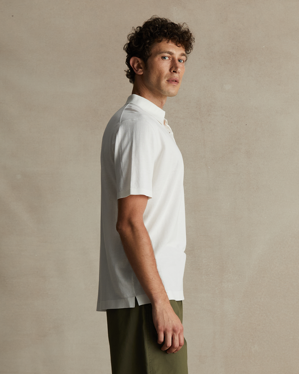 P. Johnson Ice Cotton Polo - Off White