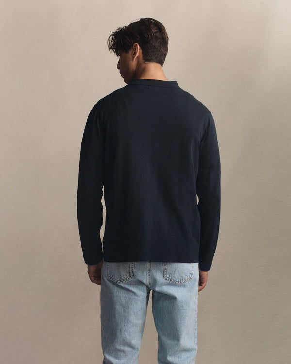 P. Johnson Ice Cotton Shirt - Navy