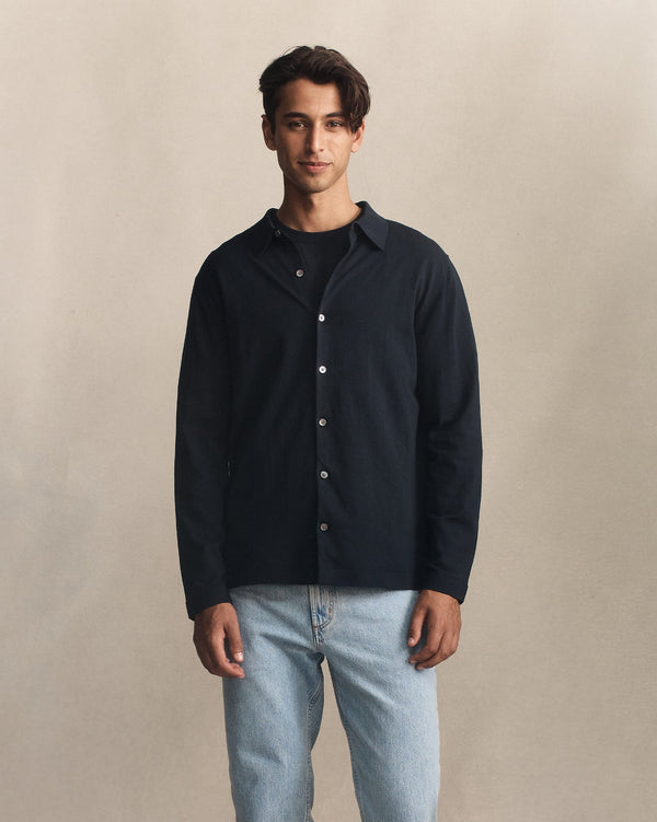 p. johnson Ice Cotton Shirt - Navy