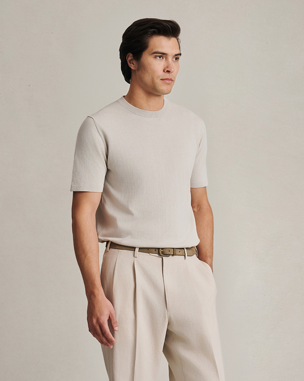 P. Johnson Ice Cotton Tee - Greige