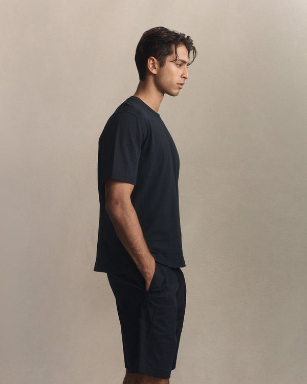 P. Johnson Ice Cotton Tee - Navy