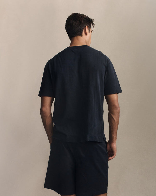 P. Johnson Ice Cotton Tee - Navy
