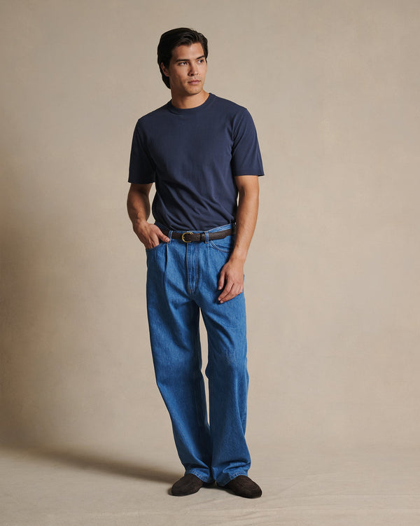 P. Johnson Ice Cotton Tee - Pacific Ocean Blue