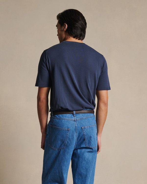 P. Johnson Ice Cotton Tee - Pacific Ocean Blue