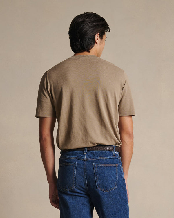 P. Johnson Ice Cotton Tee - Taupe