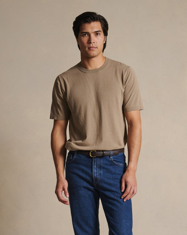 p. johnson Ice Cotton Tee - Taupe