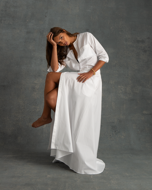 P. Johnson Inès Shirt - White Poplin