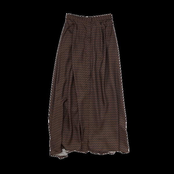 P. Johnson Kahlo Skirt - Chocolate Chainmail Silk