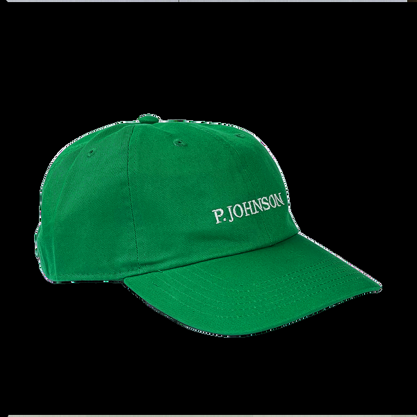p. johnson Kelly Green Serif Dad Cap
