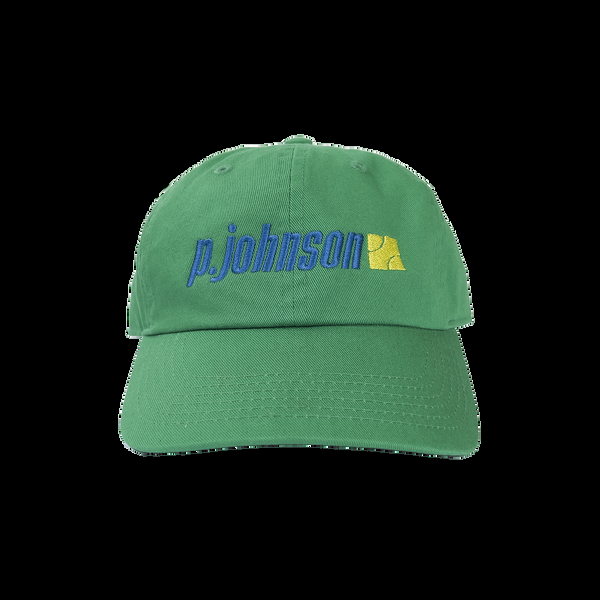 p. johnson Kelly Green Tennis Dad Cap