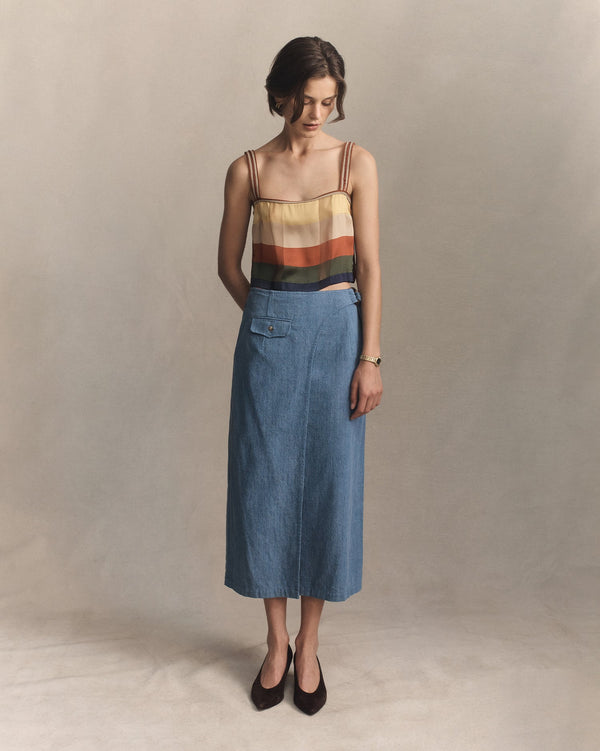 P. Johnson Kim Skirt - Denim