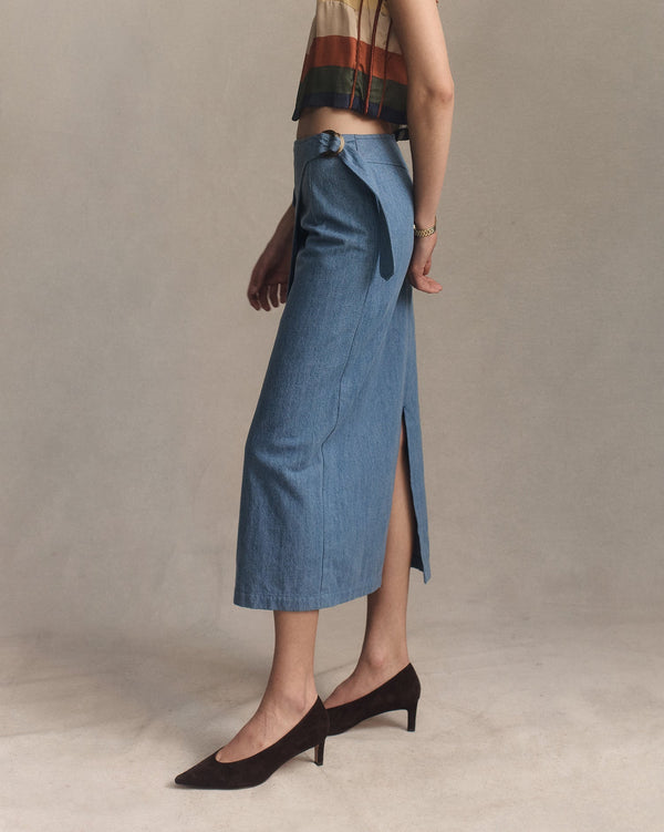 P. Johnson Kim Skirt - Denim