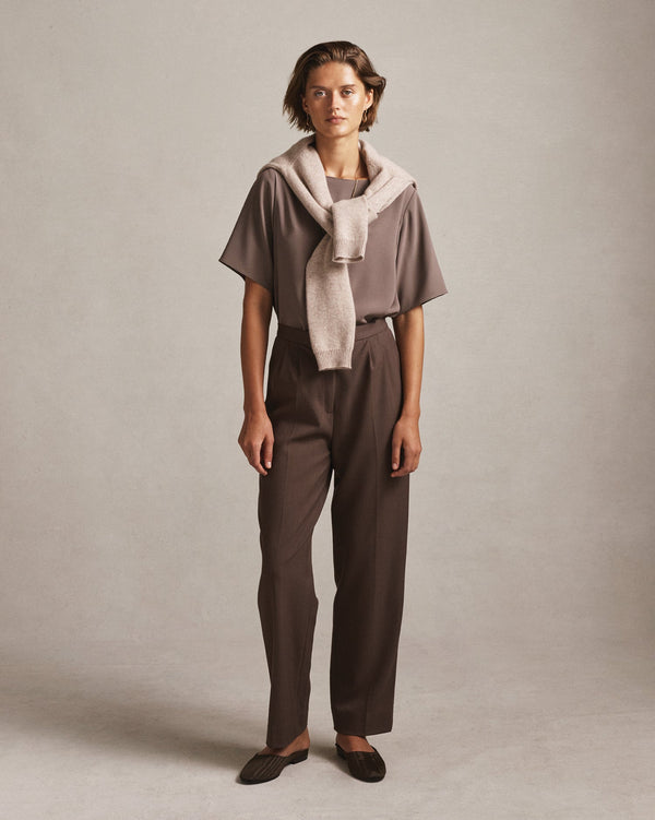 P. Johnson Lou Trouser - Nubuck Brown