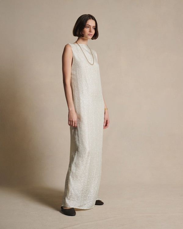 P. Johnson Mara Boat Neck Maxi Dress - Cloud
