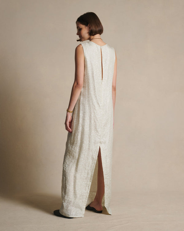 P. Johnson Mara Boat Neck Maxi Dress - Cloud
