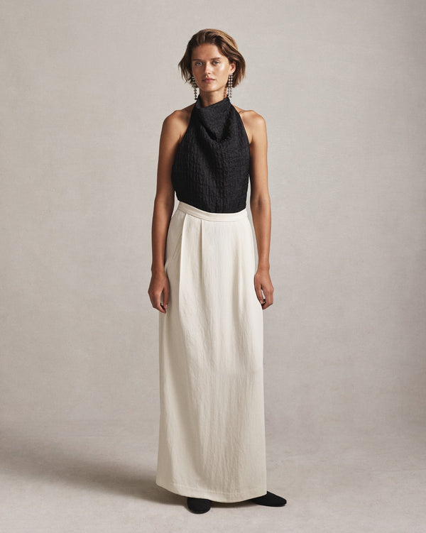 P. Johnson Mara Halter Neck Top - Black