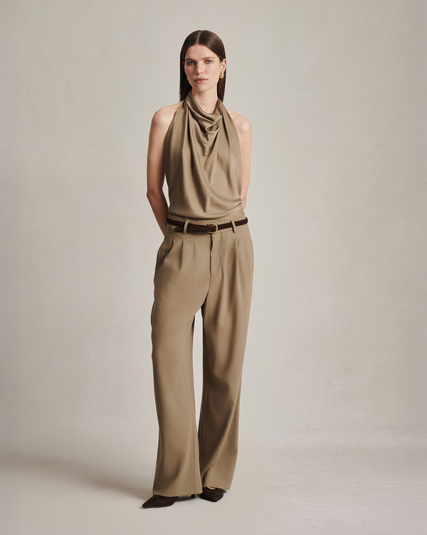 P. Johnson Margherita Top - Taupe