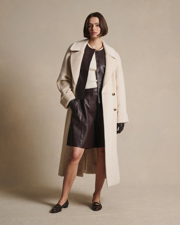 P. Johnson Marina Leather Jacket - Bitter Chocolate