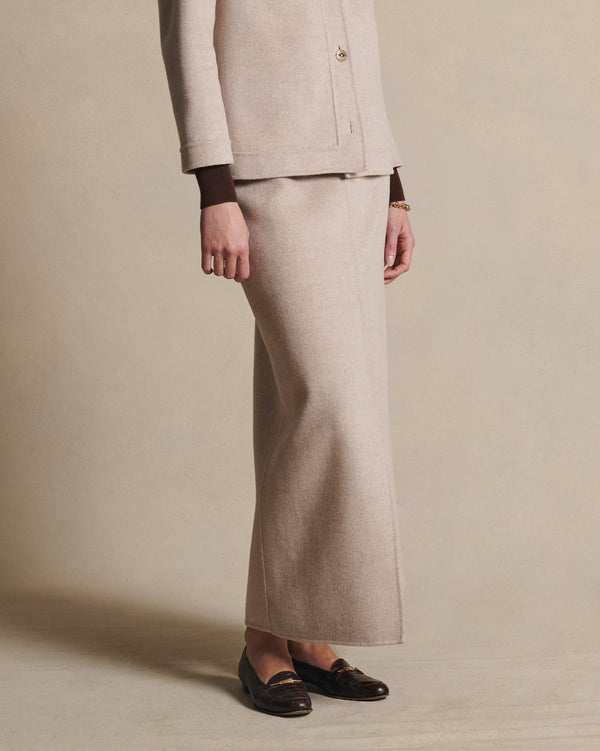 P. Johnson Martina Maxi Skirt - Oat