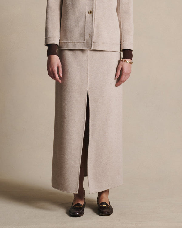 p. johnson Martina Maxi Skirt - Oat