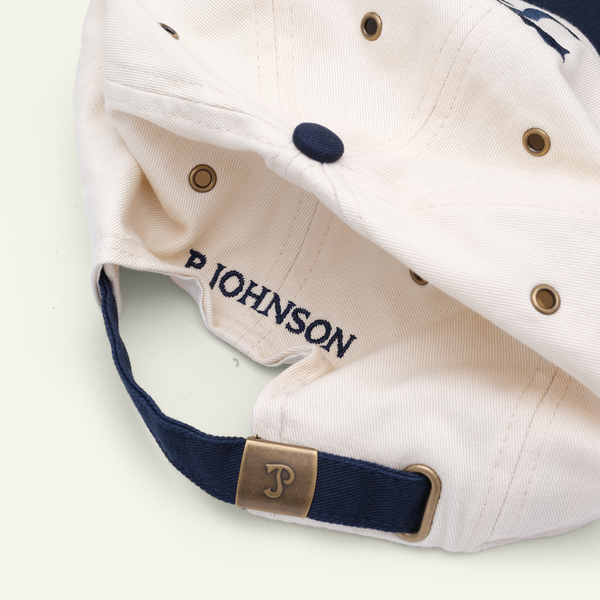 P. Johnson Navy & Off White Team Cap