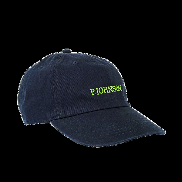 p. johnson Navy Serif Dad Cap