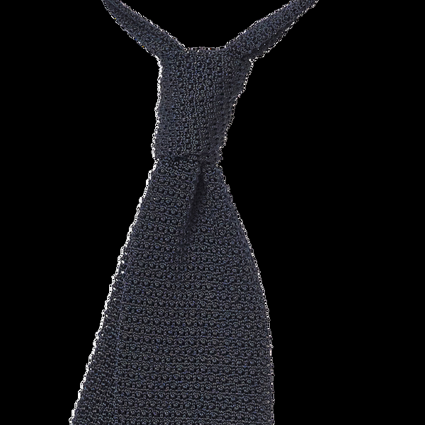 P. Johnson Navy Silk Knit Tie