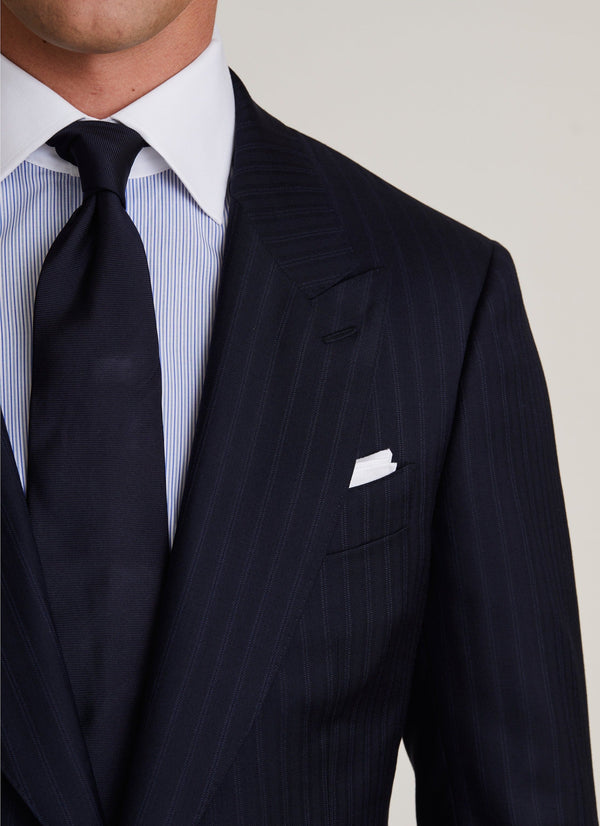 P. Johnson Navy Silk Tie