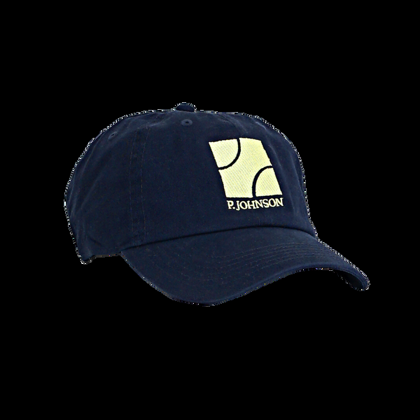 p. johnson Navy Tennis Dad Cap