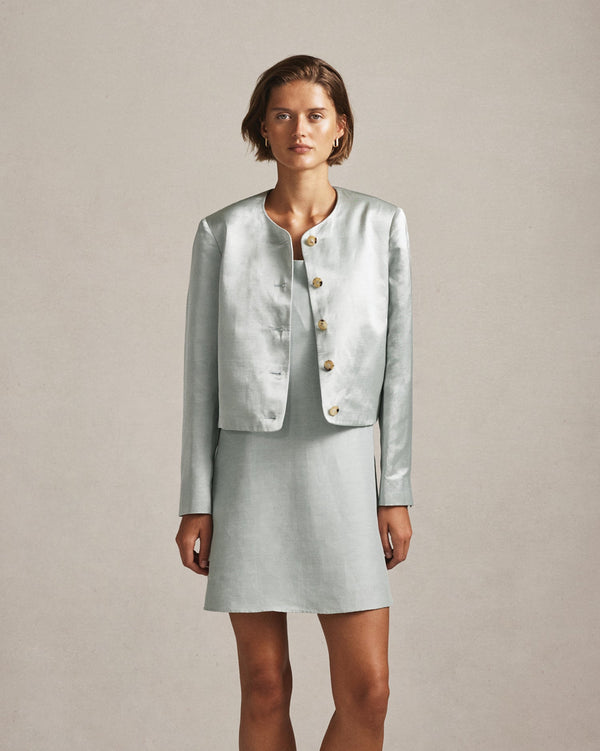 p. johnson New Corta Jacket - Dusty Blue