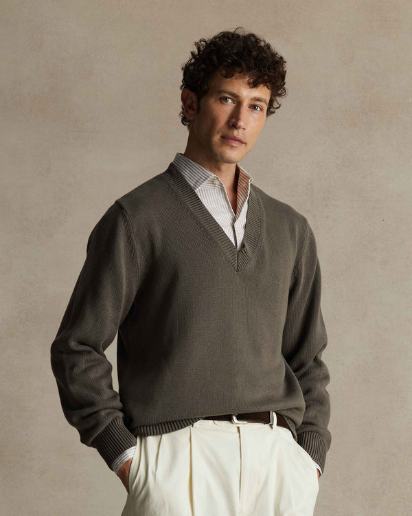P. Johnson Openers Sweater - Moss