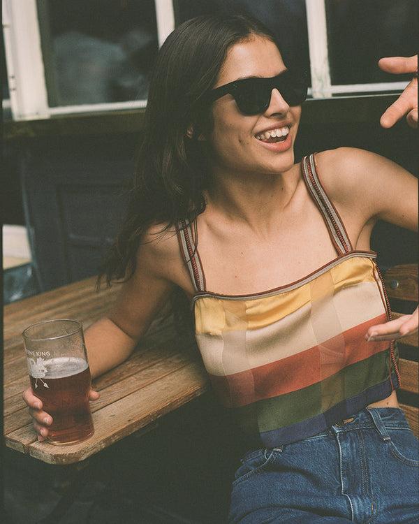 P. Johnson Orbison Antique Black Sunglasses