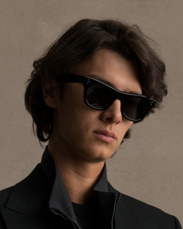 P. Johnson Orbison Antique Black Sunglasses