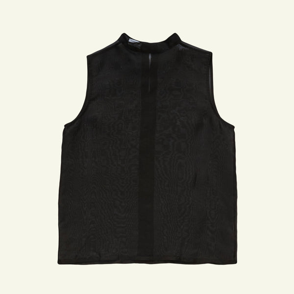 P. Johnson Organza Devon Top - Black
