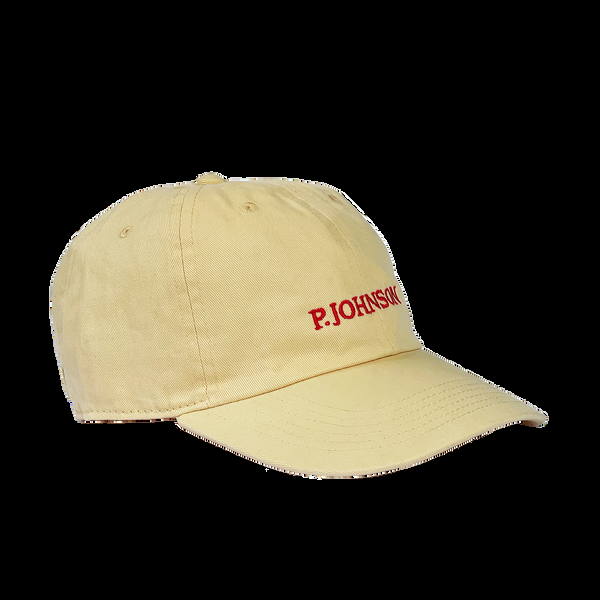 p. johnson Palm Beach Yellow Serif Dad Cap