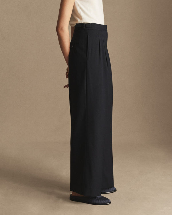 P. Johnson Perriand Trouser - Navy Wool Twill