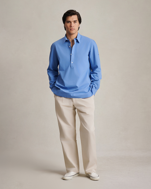 P. Johnson Poplin Popover - Cornflower