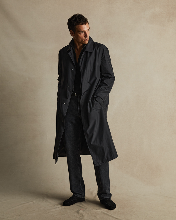 P. Johnson Rain Mac - Black