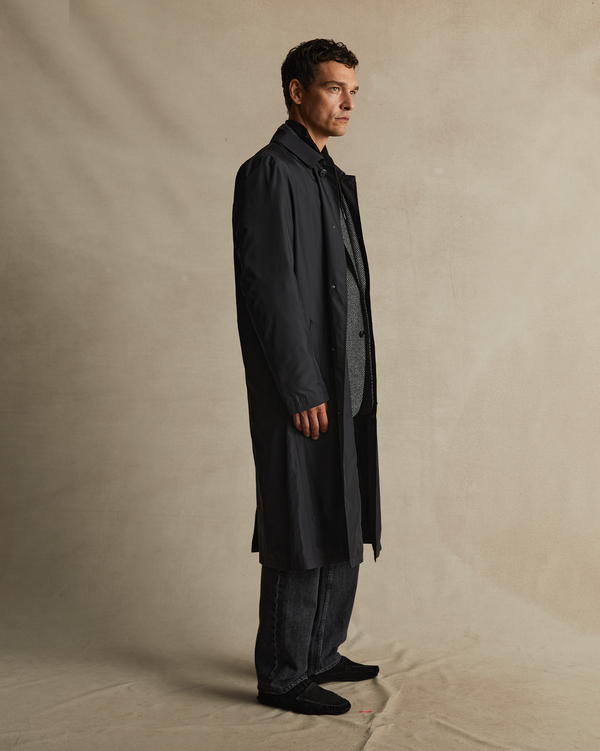 P. Johnson Rain Mac - Black