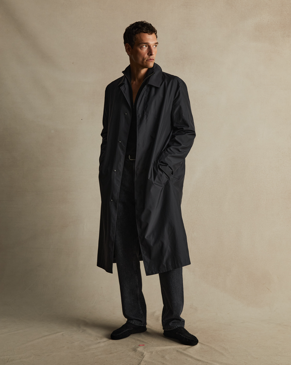 p. johnson Rain Mac - Black