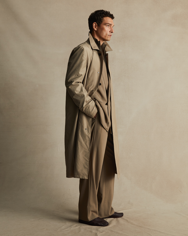 P. Johnson Rain Mac - Champagne