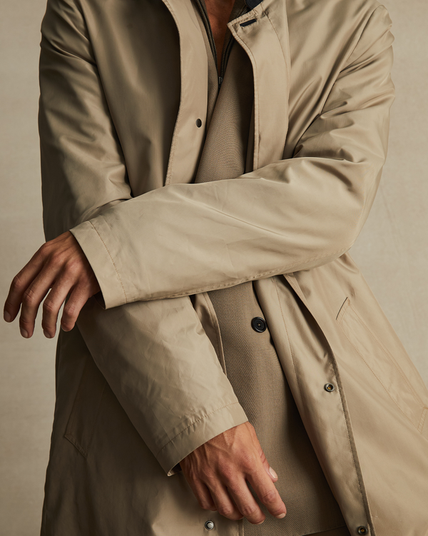 P. Johnson Rain Mac - Champagne