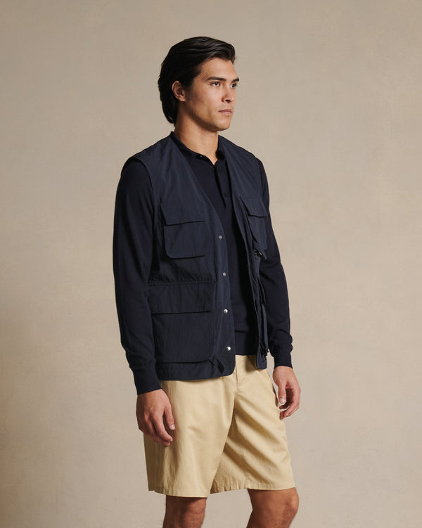 P. Johnson Ripstop Angler's Vest - Navy