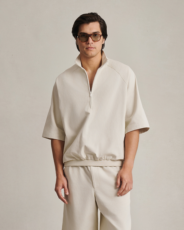 p. johnson Rōjin Quarter Zip - Bone