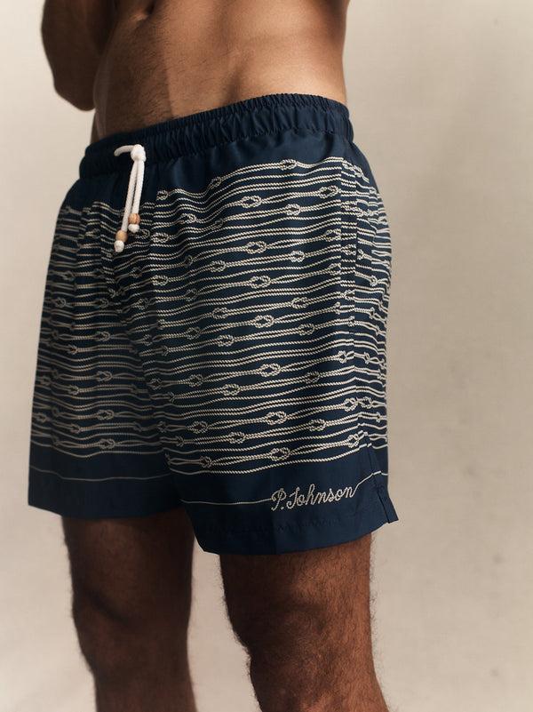 P. Johnson Rope Swim Shorts - Navy