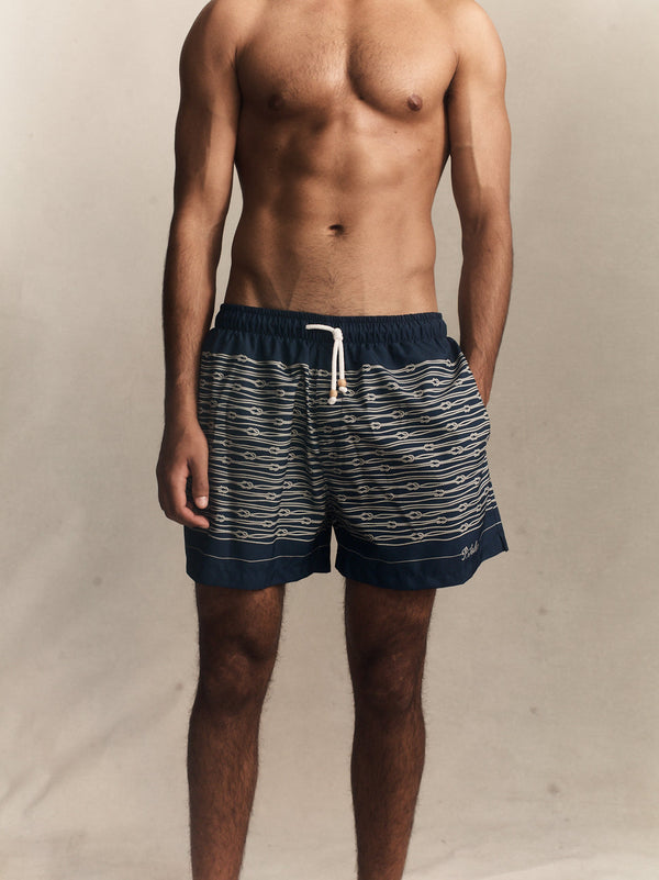 p. johnson Rope Swim Shorts - Navy