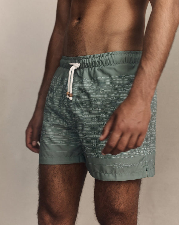 p. johnson Rope Swim Shorts - Seafoam