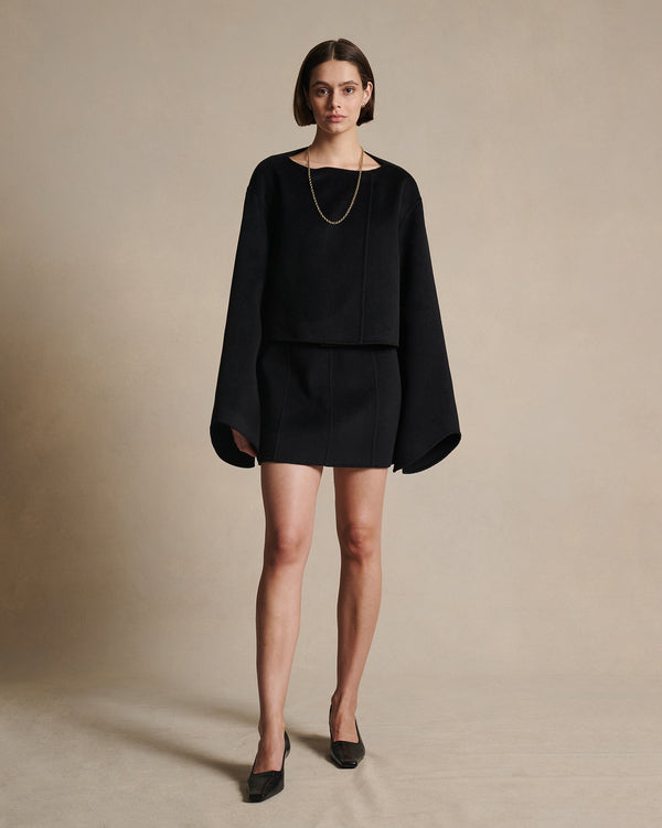 P. Johnson Rosie Cropped Jacket - Black